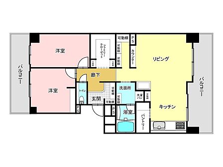 2SLDK 間取り