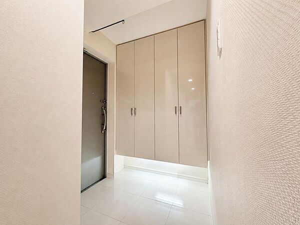ご家族の靴を全て収納出来そうな、広々シューズボックス付きの玄関です！