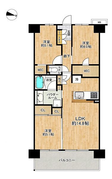 間取りを拡大表示