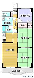 グランドヒル旭台 3LDKの間取図画像
