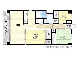 ロフティ中津駅前 3LDKの間取図画像