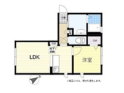 シーサイド汐見 1LDKの間取図画像