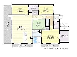 トラスト別府駅前 4LDKの間取図画像