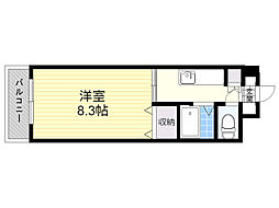 サンルーク.M 1Kの間取図画像