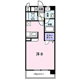 ステラミナミ ワンルームの間取図画像
