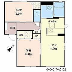 物件の間取り