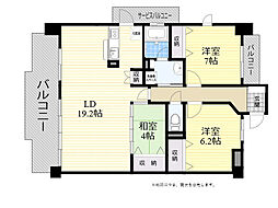 ステイブル城南 3LDKの間取図画像