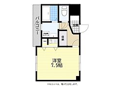 N&Sビル ワンルームの間取図画像