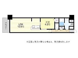 BLD.YUWA 1LDKの間取図画像