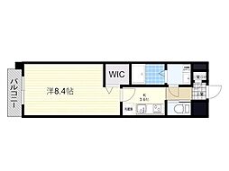 ロータス皆春 1Kの間取図画像