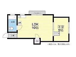 コーポ菅谷 1LDKの間取図画像