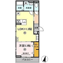 グランネスタ・碩田 1LDKの間取図画像
