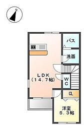 フルラージュ 1LDKの間取図画像