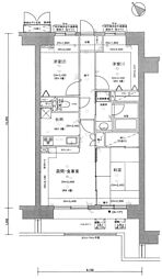 ライオンズガーデン河辺リバーサイド 3LDKの間取図画像