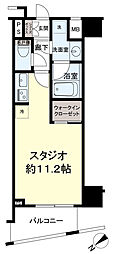 シティインデックス西五反田 ワンルームの間取図画像