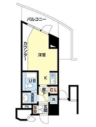 新潟ダイカンプラザ遊学館 1Kの間取図画像