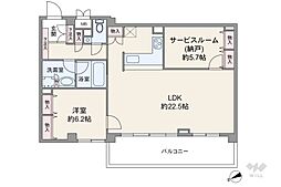 オープンレジデンス西片町 2LDKの間取図画像