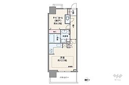 浅草タワー ワンルームの間取図画像