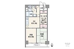 パレドール池袋 2SDKの間取図画像