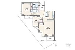 プレステージ千駄木 2LDKの間取図画像