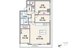 レジェンド西早稲田フォレストタワー 3LDKの間取図画像