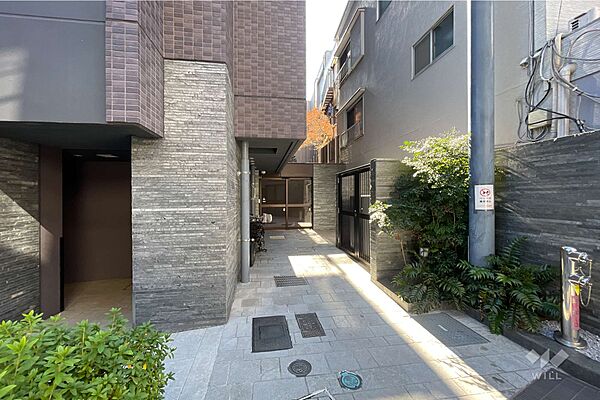 駐輪場の出入り口