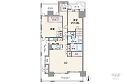 東京ビューマークス 2LDKの間取図画像