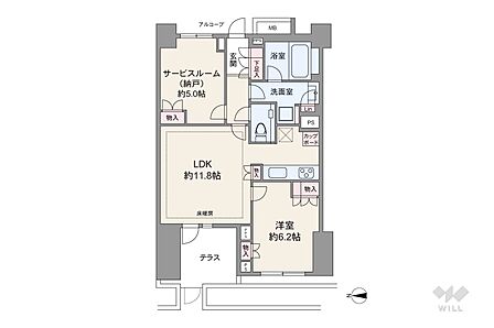 1SLDK 間取り