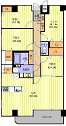 ファミール寝屋川パークサイド 3SLDKの間取図画像