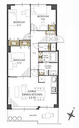 ガーデンハウス手稲ステーションスクエア 3LDKの間取図画像