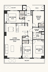 グラン津田沼ヒルズ 3Rの間取図画像