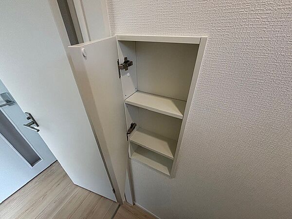 埋め込み収納付き