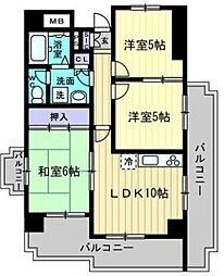 リアライズ上福岡 3LDKの間取図画像