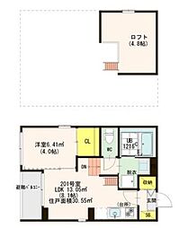 川名サンライズ 1LDKの間取図画像