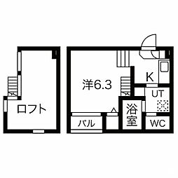 レクセラ 1Kの間取図画像
