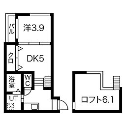 フエルサ 2Kの間取図画像