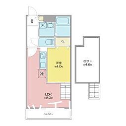 Felice 1LDKの間取図画像
