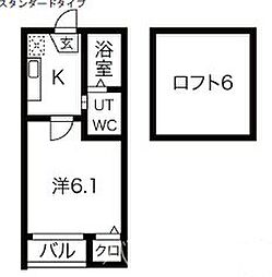 STAGE豊田本町 1Kの間取図画像