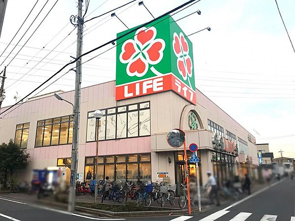 ライフ葛飾鎌倉店（367m）