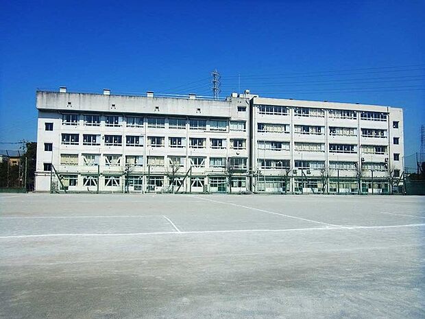 草加市立両新田中学校(1231m)