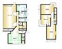 間取り：1055万円、4LDK、土地114.73m2　建物89.01m2