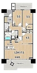 桜上水ガーデンズE棟 3LDKの間取図画像