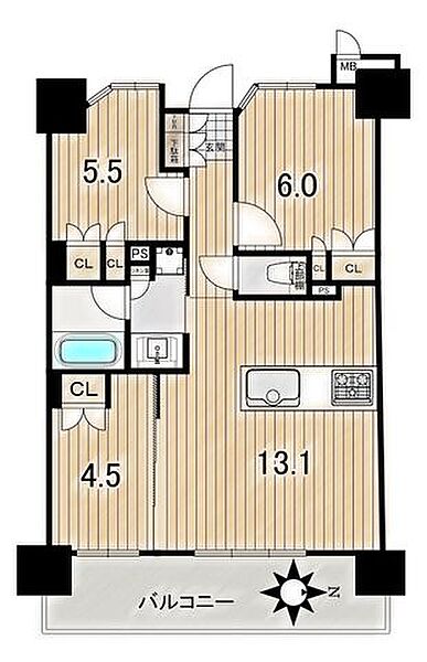 ◆最上階住戸で眺望良好のためペットと快適に暮らせます♪※AI加工画像につき現状と異なります