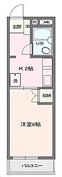 ストンリバー・マンション 1Kの間取図画像