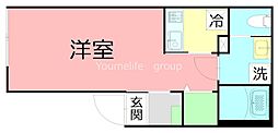 座間市入谷東4丁目新築 1Kの間取図画像