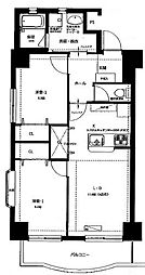 HALEMANA 2LDKの間取図画像