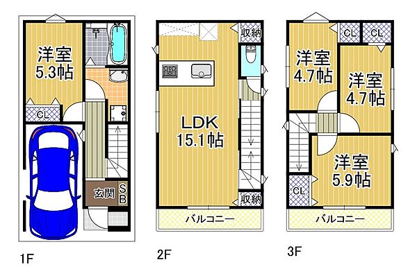間取りを拡大表示