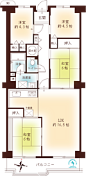ネオコーポ明舞壱番館 4LDKの間取図画像