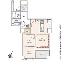 アトラス四谷レジデンス 2LDKの間取図画像