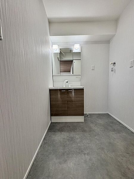 広々とした洗面脱衣所です。